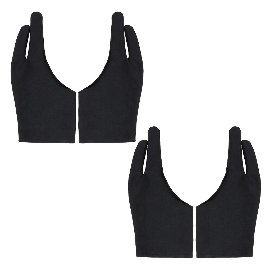 Drawing Glove Artist - 4Pcs Two Finger Drawing Gloves Anti-