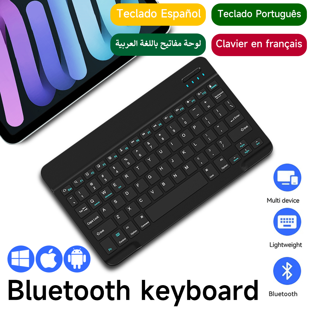 Samsung Tablet Keyboard Accessories - Bluetooth Keyboard for IOS Android Windows