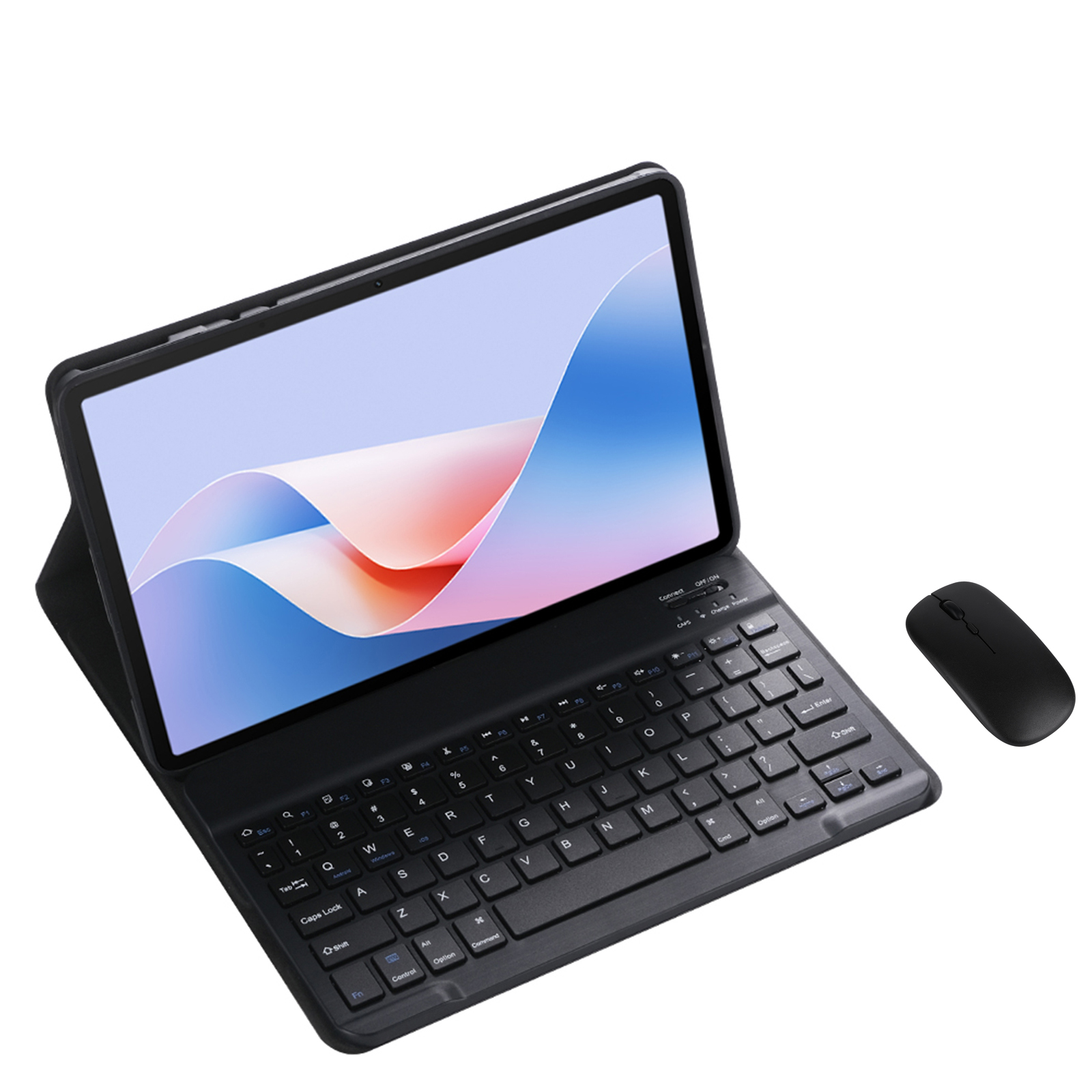 Tablet Keyboard Case - Magnetic Removable Wireless Keyboard PU Leather