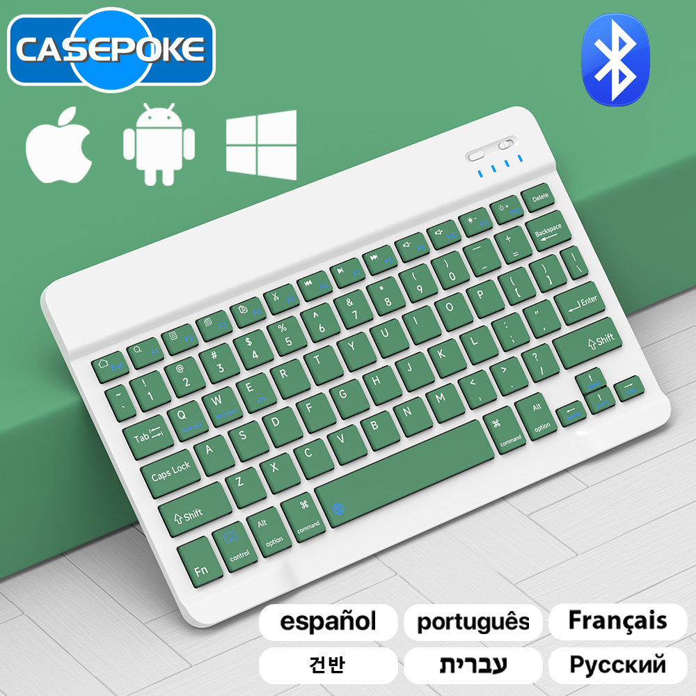 Samsung Tablet Keyboard Accessories - CASEPOKE Bluetooth Wireless Keyboard Mouse for