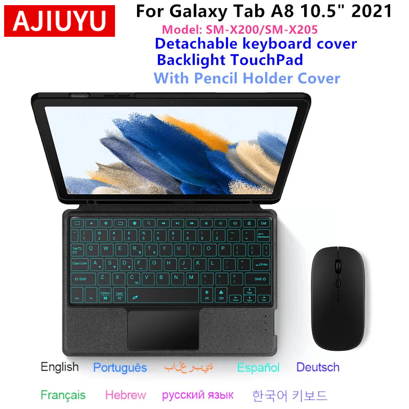 Tablet Keyboard Case - Magic Keyboard For Samsung Galaxy Tab