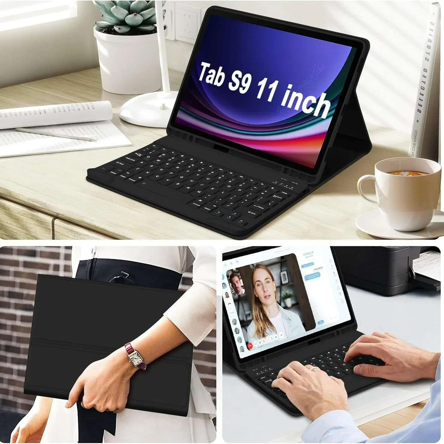 Detachable Bluetooth Keyboard  - Samsung Tablet Keyboard Accessories บทวิจารณ์และราคา