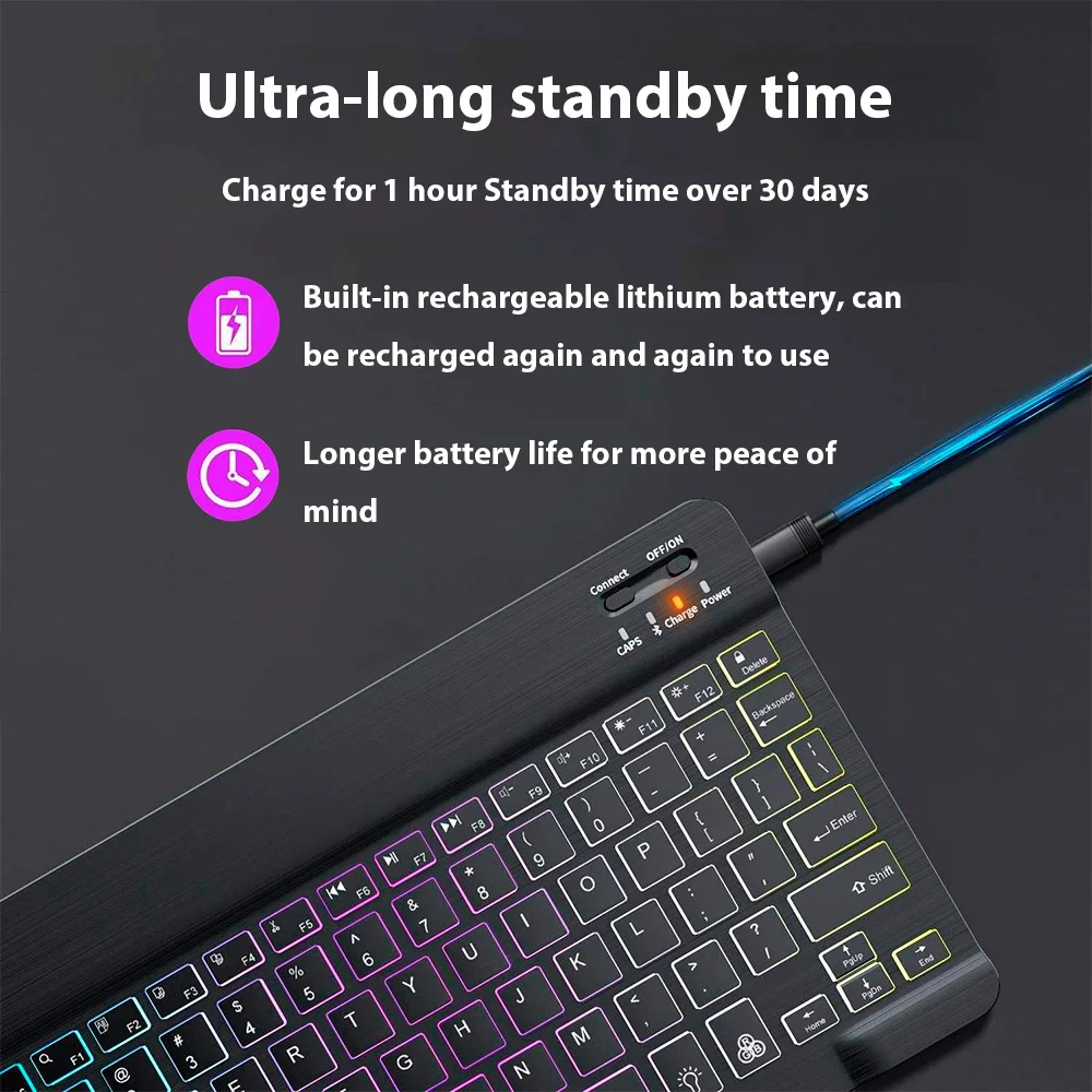Bluetooth Keyboard for Tablet  - Tablet Accessories For Gaming บทวิจารณ์และราคา