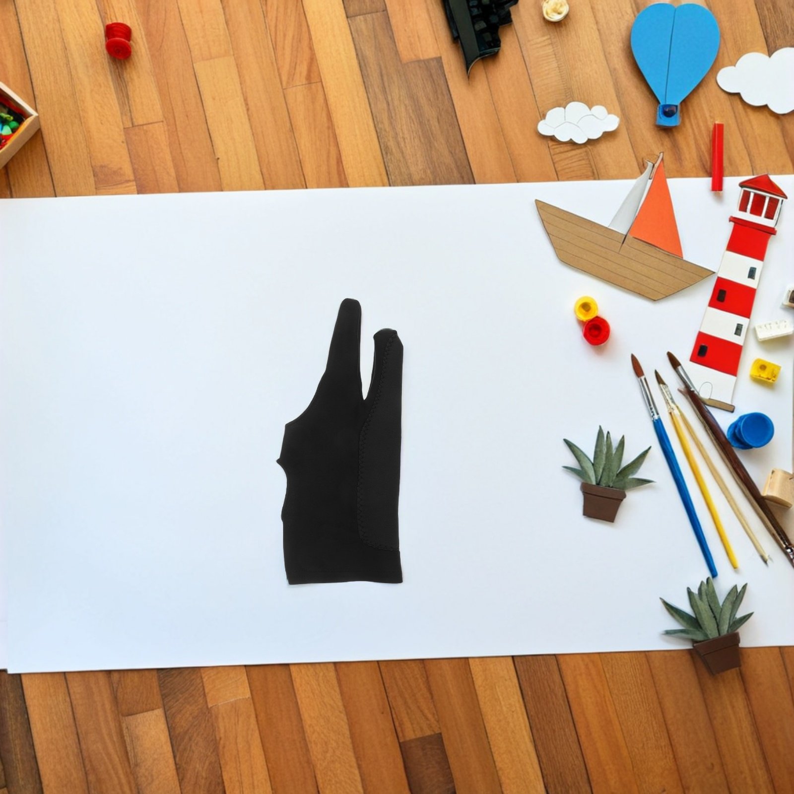 1 Pair Drawing Gloves High Ela - Drawing Glove Artist บทวิจารณ์และราคา