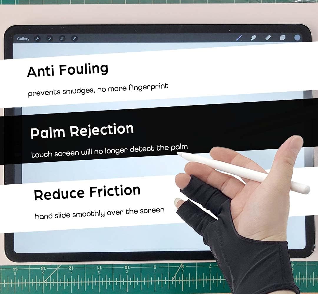 Artist Drawing Glove with Palm - Drawing Glove Artist บทวิจารณ์และราคา