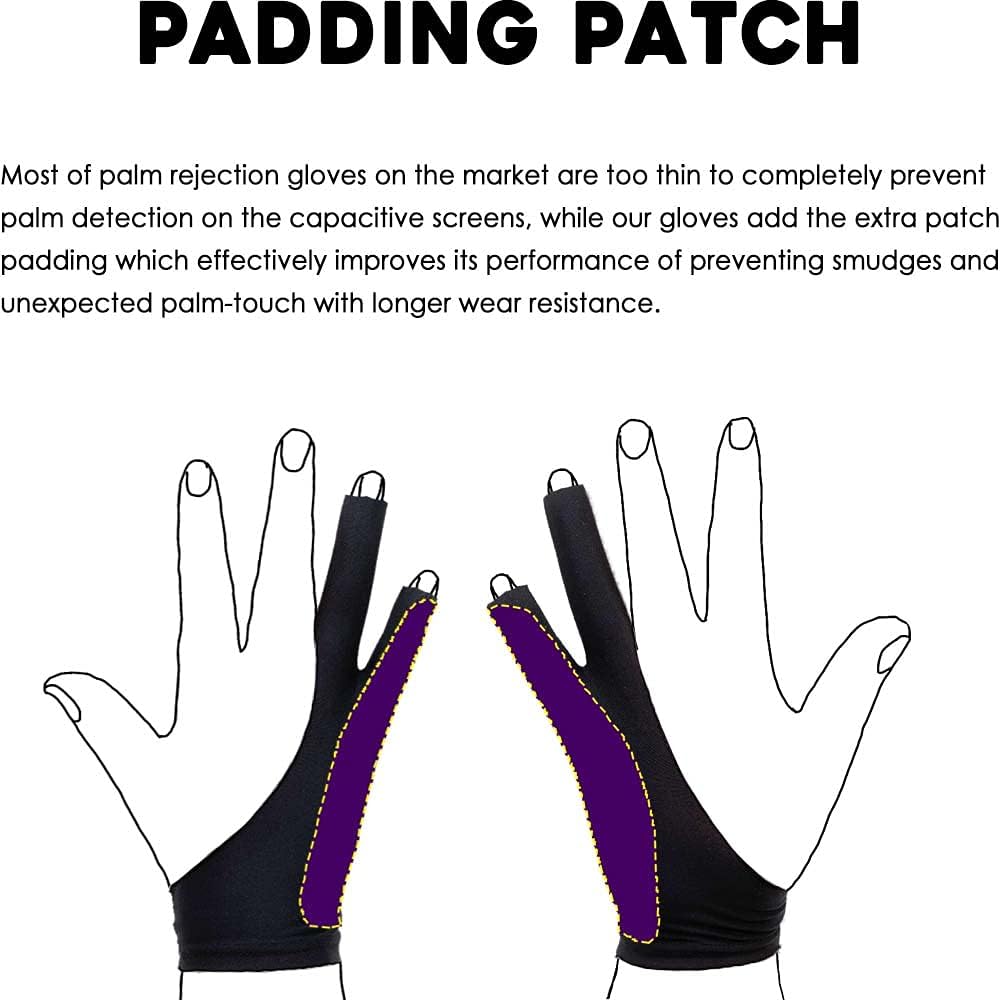 Artist Drawing Glove with Palm - Drawing Glove Artist บทวิจารณ์และราคา