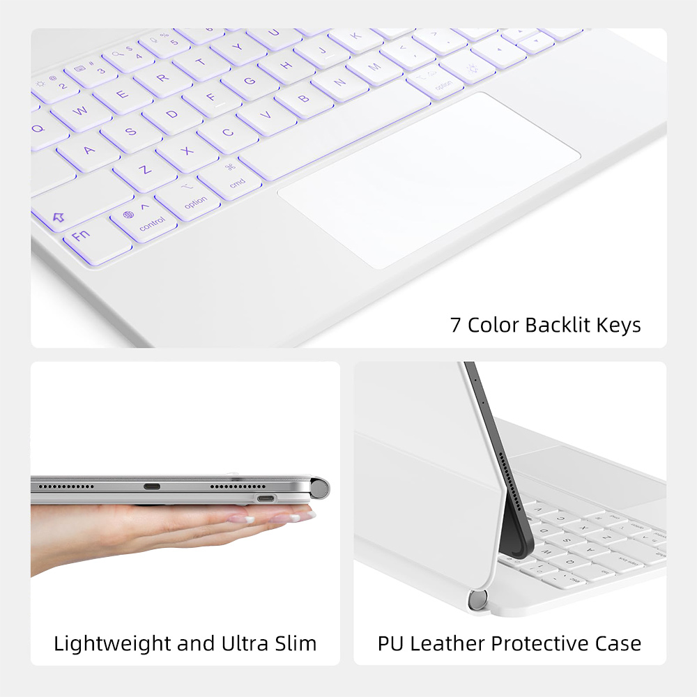 Magic Keyboard with Magnetic f - Tablet Keyboard Case บทวิจารณ์และราคา