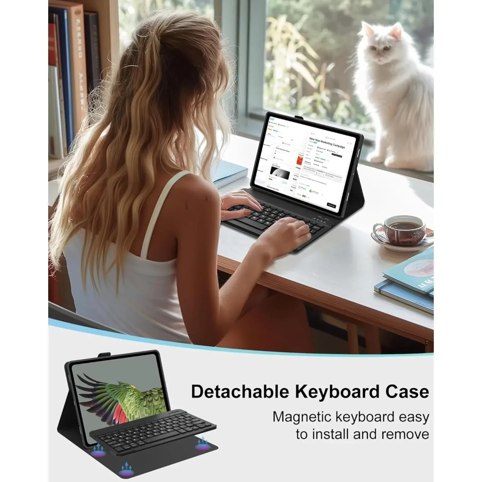 Keyboard Case for Lenovo Tab M - Tablet Keyboard Case บทวิจารณ์และราคา