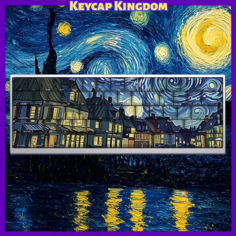 Van Gogh Starry Sky Theme Keyc - Tablet Accessories For Gaming บทวิจารณ์และราคา
