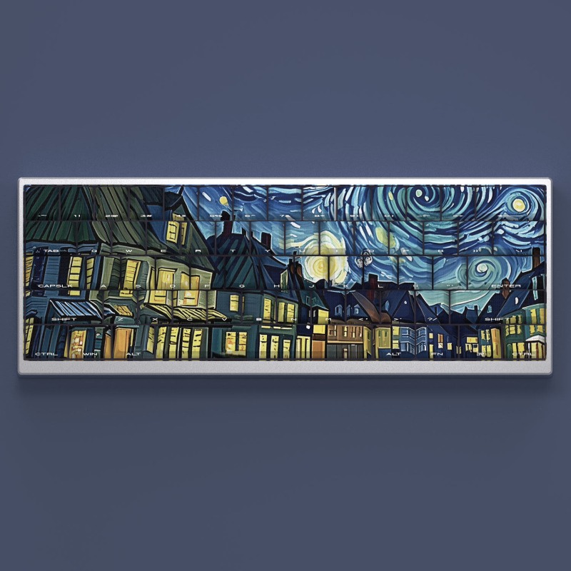 Van Gogh Starry Sky Theme Keyc - Tablet Accessories For Gaming บทวิจารณ์และราคา