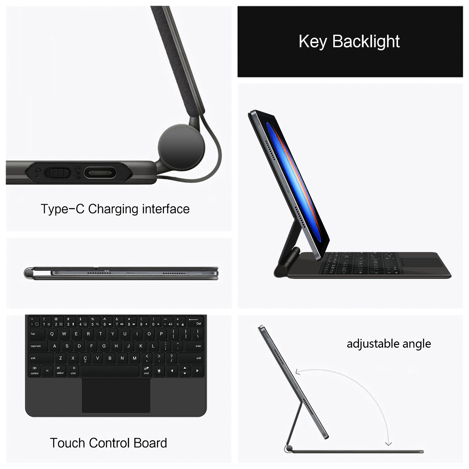 TouchPad Magic Keyboard For Xi - Tablet Keyboard Case บทวิจารณ์และราคา