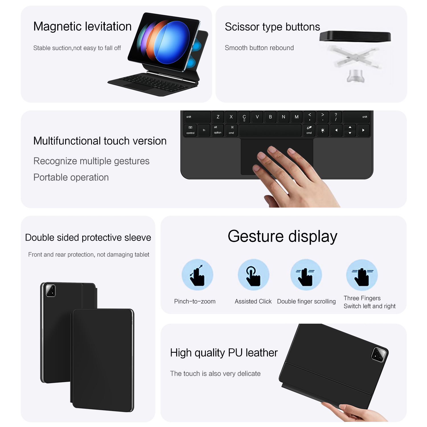 TouchPad Magic Keyboard For Xi - Tablet Keyboard Case บทวิจารณ์และราคา