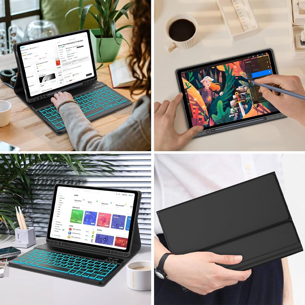 Case for Samsung Galaxy Tab A7 - Samsung Tablet Keyboard Accessories บทวิจารณ์และราคา