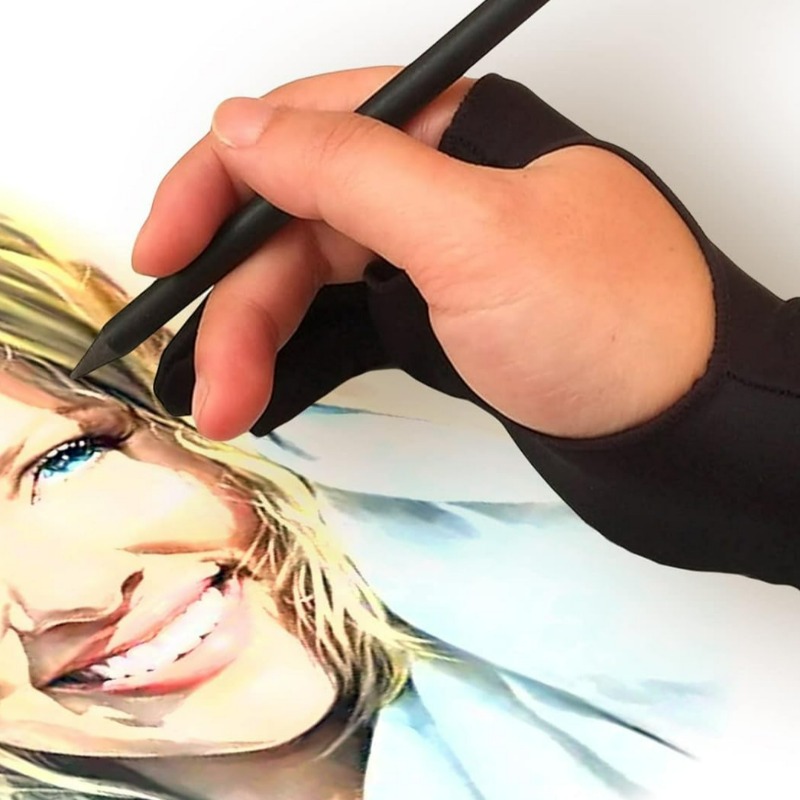 Anti Fouling Painting Glove Li - Drawing Glove Artist บทวิจารณ์และราคา