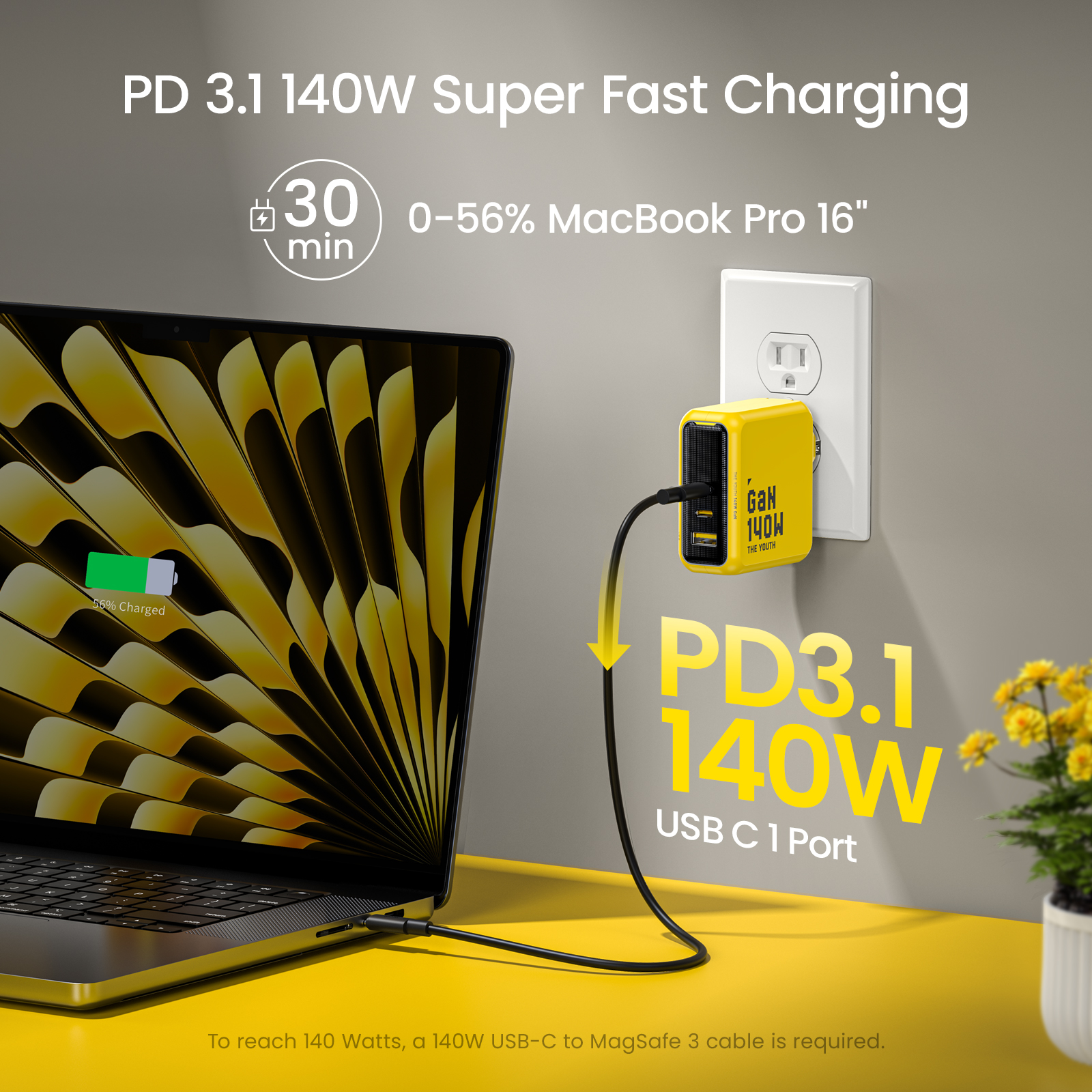 AOHI Youth 140W GaN Charger PD - Dell Tablet Accessories บทวิจารณ์และราคา