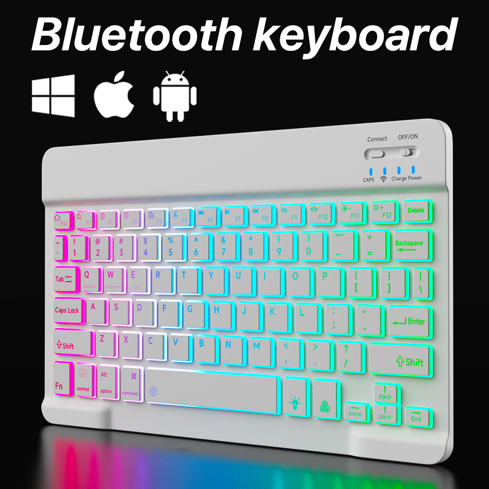 Backlit Backlight Bluetooth Ke - Tablet Accessories For Gaming บทวิจารณ์และราคา