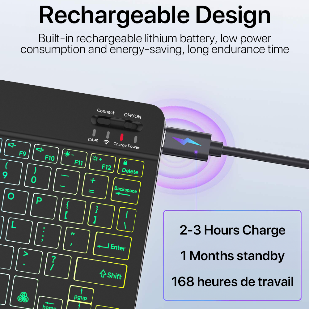 Backlit Backlight Bluetooth Ke - Tablet Accessories For Gaming บทวิจารณ์และราคา