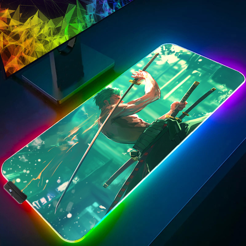 ONE PIECE Zoro Mouse Pad RGB G - Tablet Accessories For Gaming บทวิจารณ์และราคา