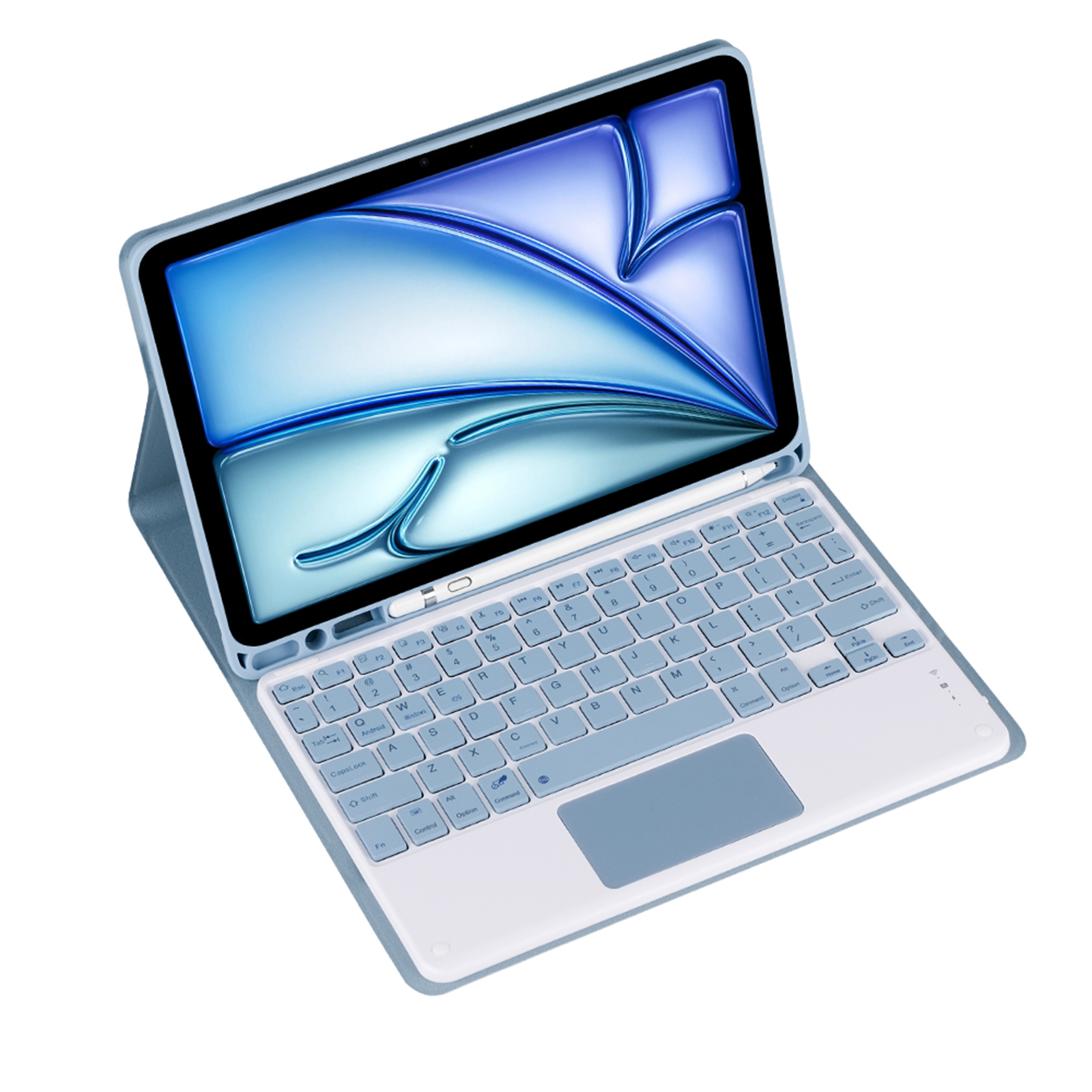 Magnetic Removable Wireless Ba - Tablet Keyboard Case บทวิจารณ์และราคา