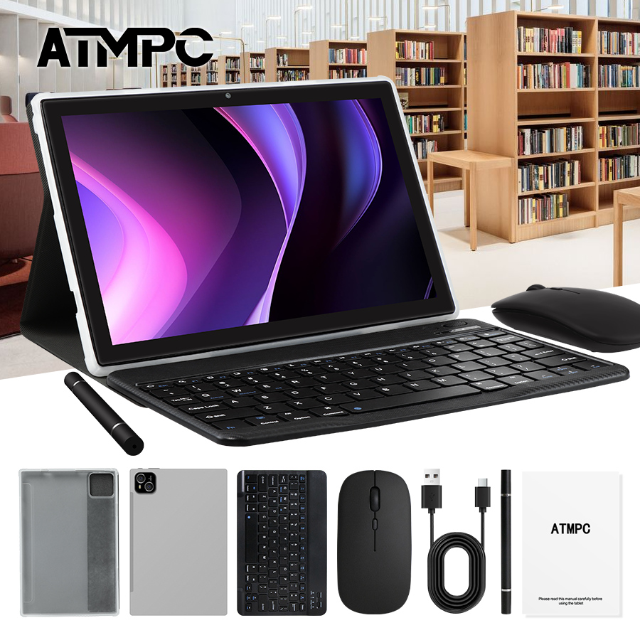 ATMPC 10.1 Inch Android 14, 12 - Tablet Keyboard Case บทวิจารณ์และราคา