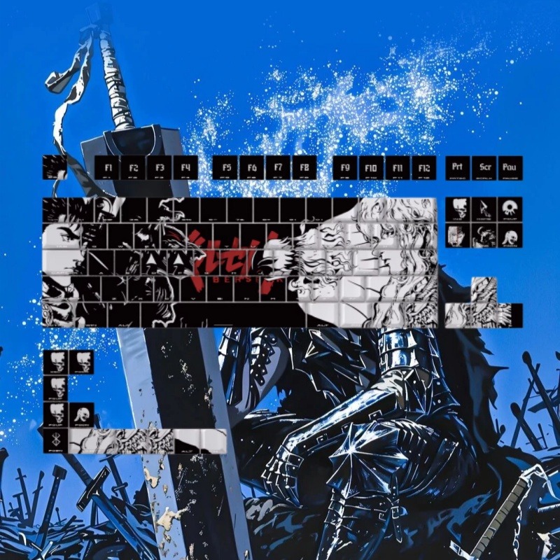 BERSERK Theme Anime Keycap 98  - Tablet Accessories For Gaming บทวิจารณ์และราคา