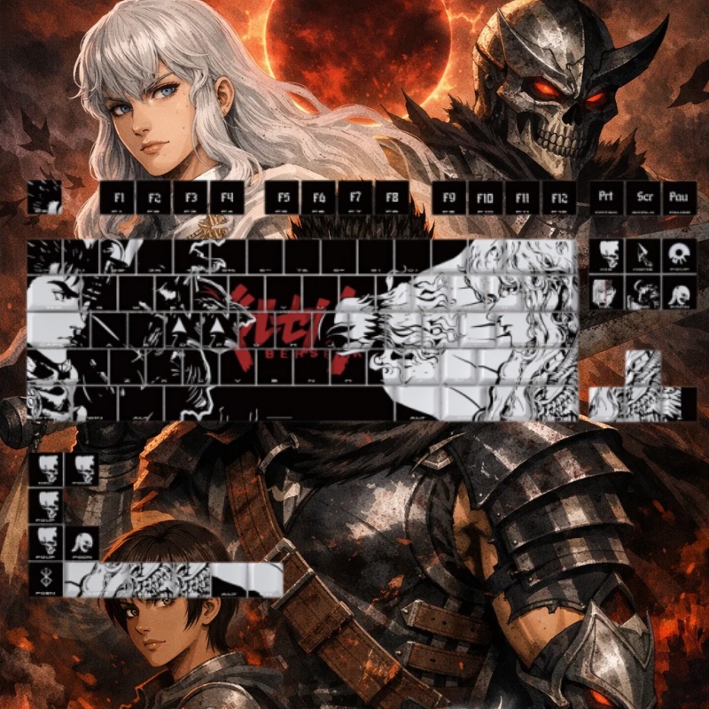 BERSERK Theme Anime Keycap 98  - Tablet Accessories For Gaming บทวิจารณ์และราคา