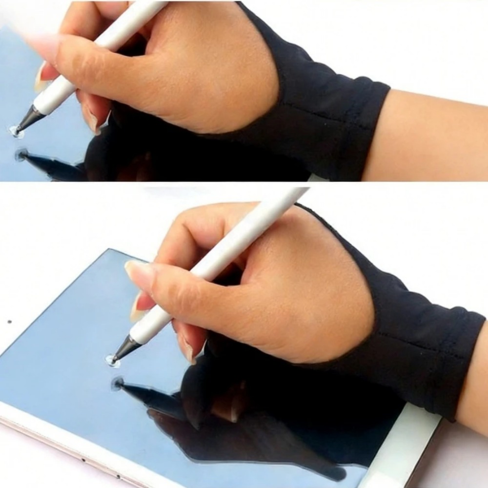 Artist Two-Finger Gloves Anti  - Drawing Glove Artist บทวิจารณ์และราคา