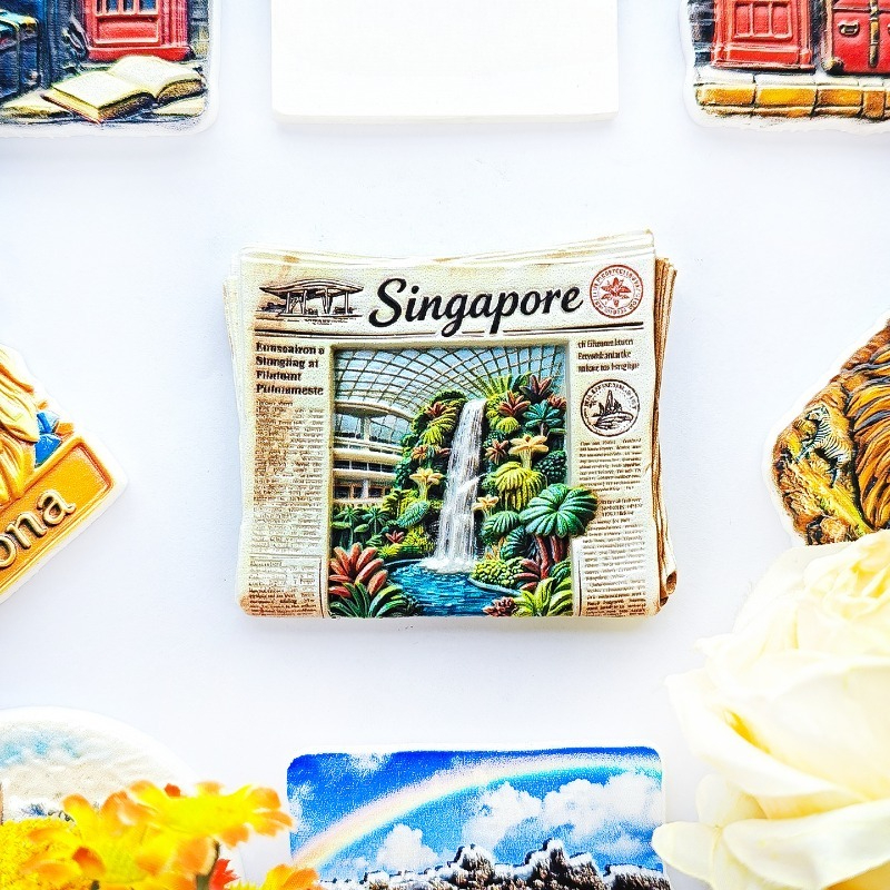 Singapore News Fridge Magnet - - Nook Tablet Accessories บทวิจารณ์และราคา