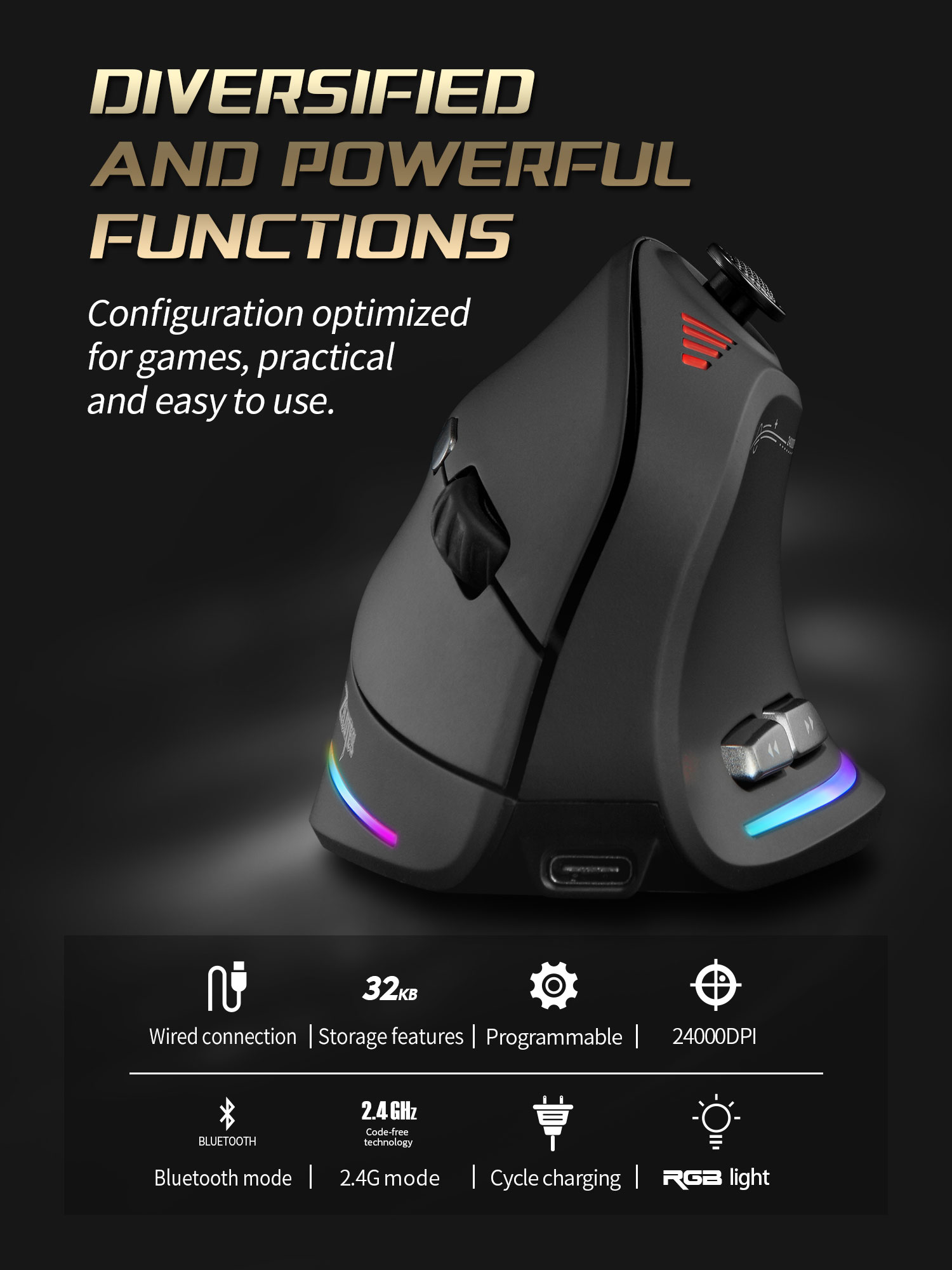 Jomaa RGB Backlit Wireless Ver - Tablet Accessories For Gaming บทวิจารณ์และราคา