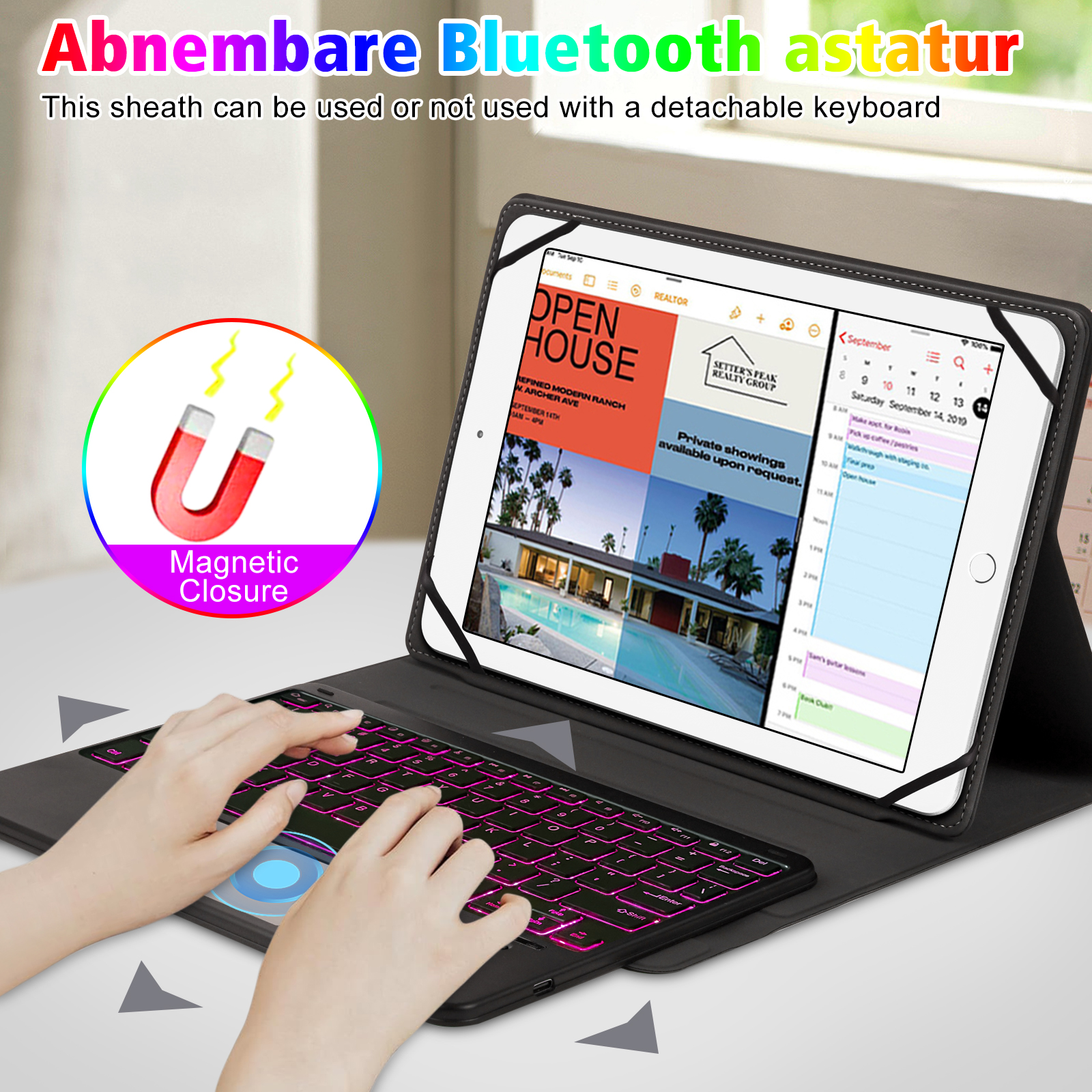 Universal 9-11 inch Tablet Pro - Tablet Keyboard Case บทวิจารณ์และราคา